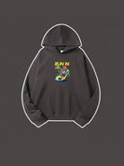 Cartoon Run Shoes Printed Hooded Sweatshirt Pocket Cotton Hoodie Emma Bridess