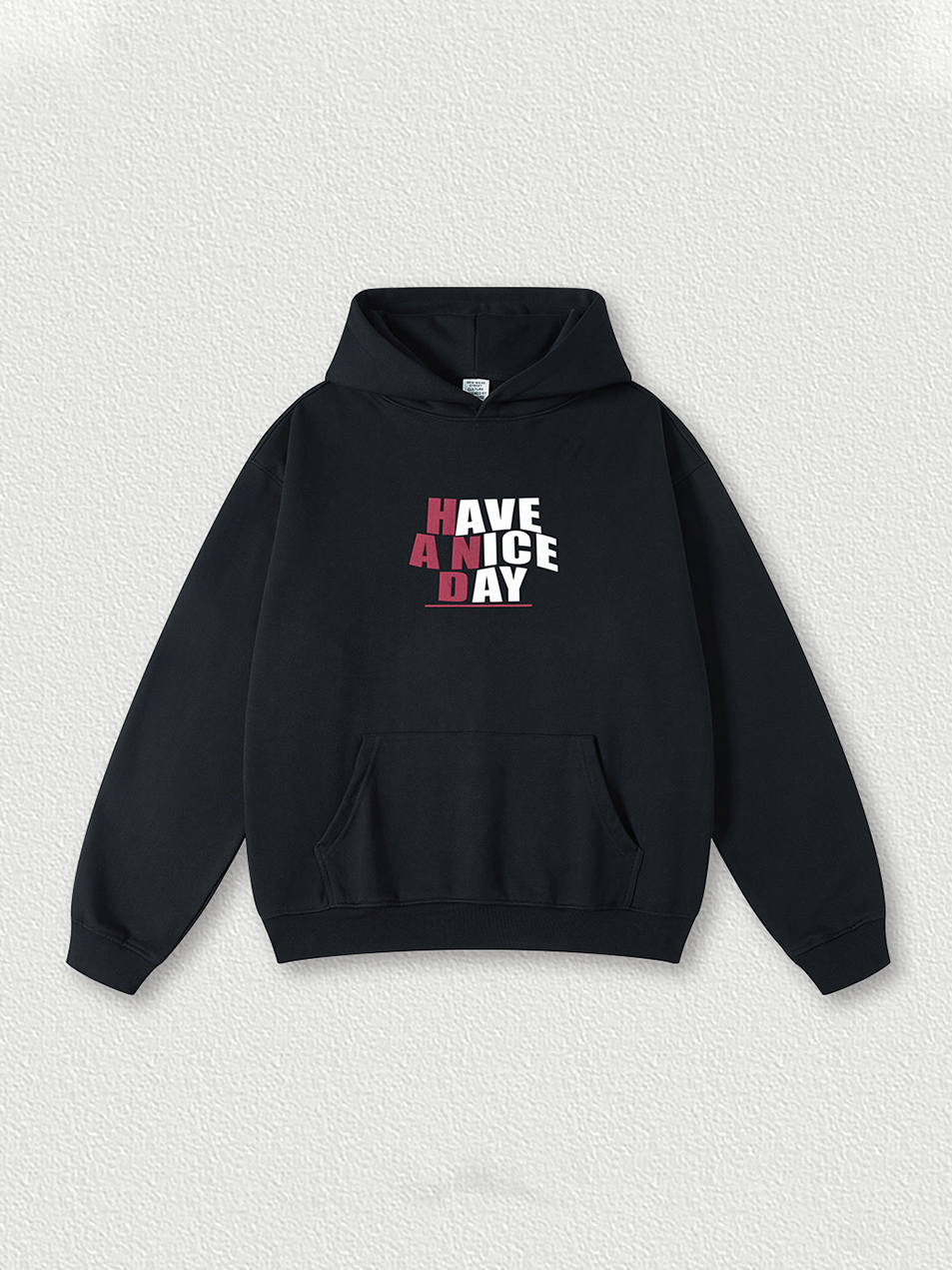 445g Letter Printed Cotton Hoddie-Have A Nice Day