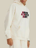 445g Letter Printed Cotton Hoddie-Have A Nice Day