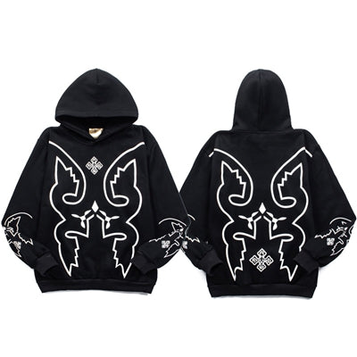 RH Abstract Line Print Hoodie