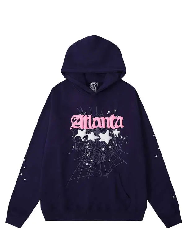 Women's Star Spider Printed Hoodie - Emma Bridess