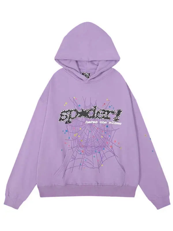 Girls Spider Hoodies With Rhinestone Letter Pattern - Emma Bridess