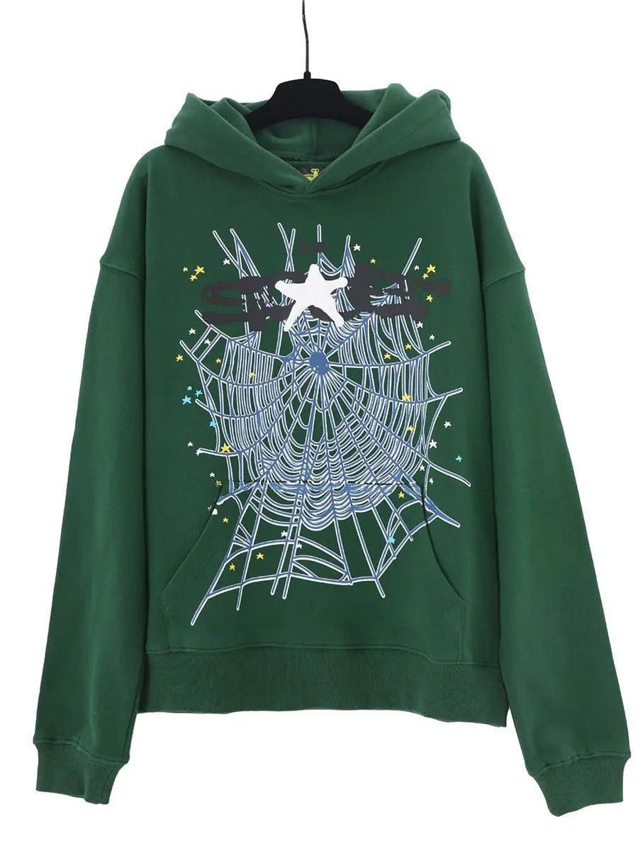 Y2K Spider Rhinestone Hoodie - Emma Bridess