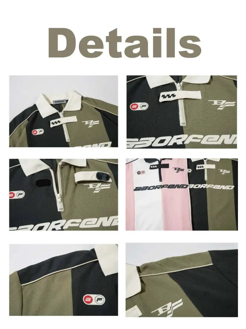 Y2K Retro Polo Collar Tees