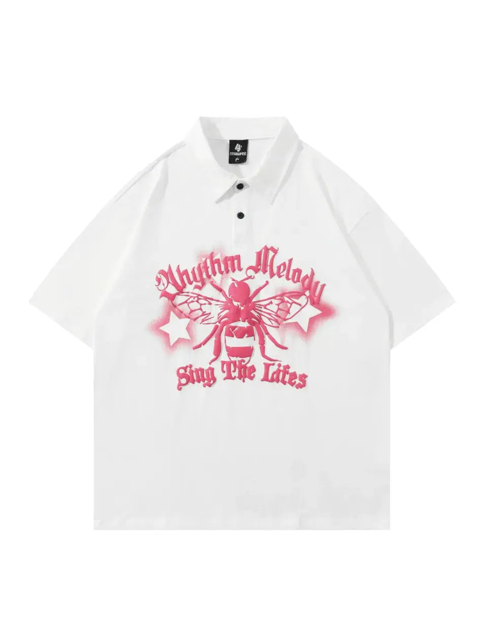 Sing The Lifes Half Button Polo Shirt