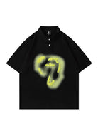 Number Seven Button Polo Shirt