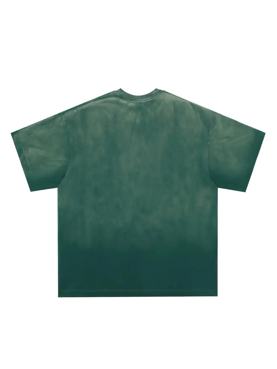 Blurred Letter Printed T-shirt