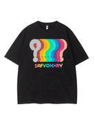 Color Block Character Print T-shirt