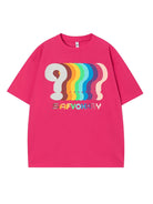 Color Block Character Print T-shirt