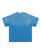 Drop Shoulder Tie Dye Letter Print T-shirt