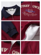 Half-zip Polo Sweatshirt with Rotator Sleeves