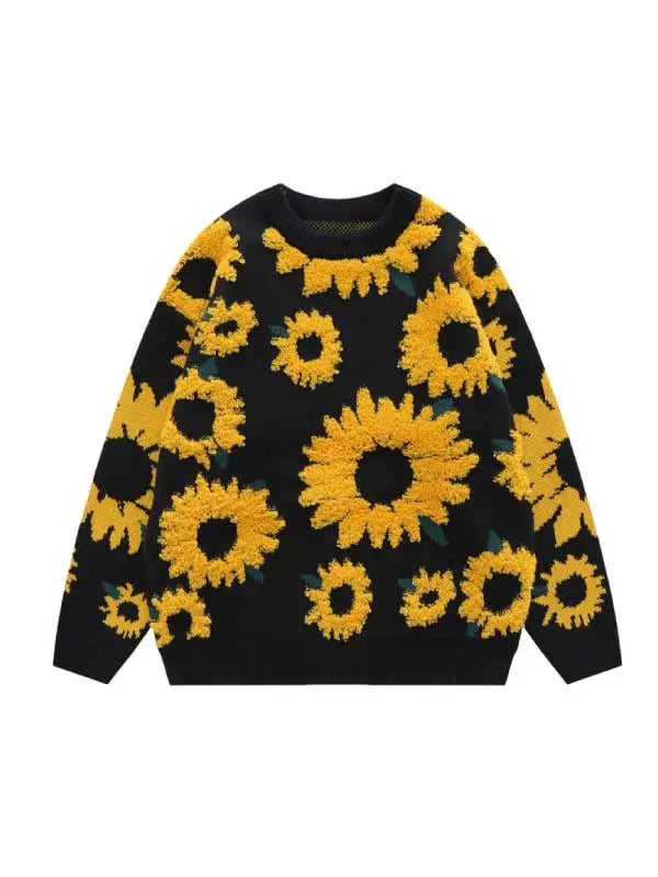 Women's Sunflower Embroidered Sweatshirt - Emma Bridess