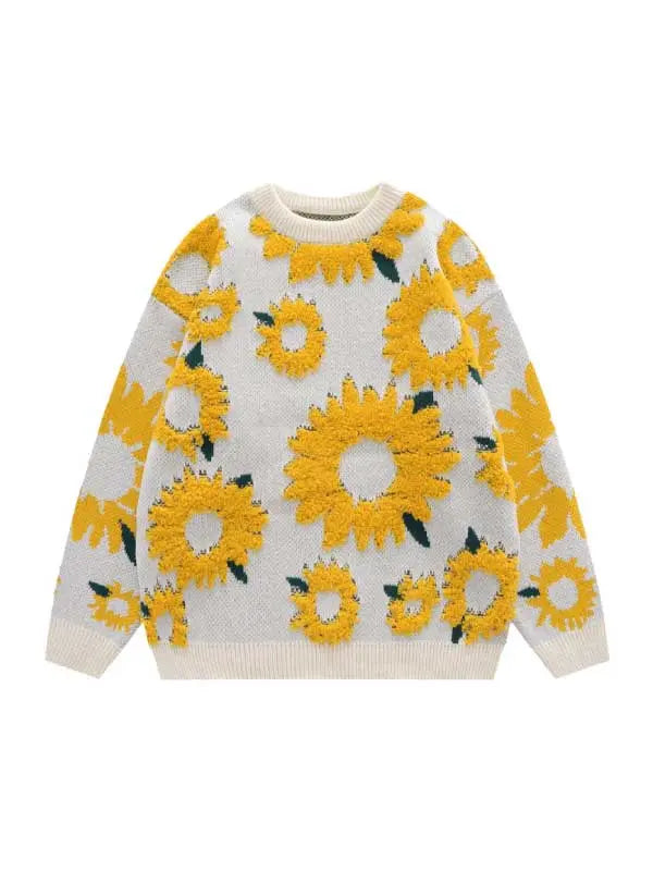 Women's Sunflower Embroidered Sweatshirt - Emma Bridess