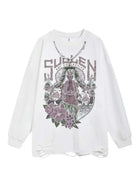 Men's Necklace Crew Neck Graphic Sweatshirt - Emma Bridess