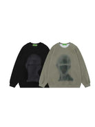 Men's Washed Portrait Letter Sweatshirt - Emma Bridess