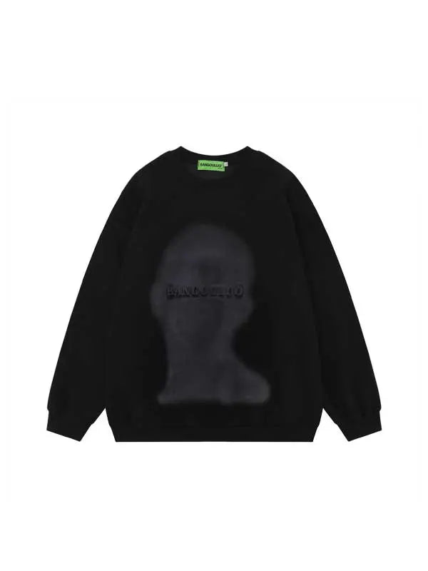 Men's Washed Portrait Letter Sweatshirt - Emma Bridess