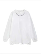 Men's Simple Necklace Long Sleeve T-shirt - Emma Bridess