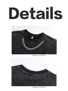 Men's Simple Necklace Long Sleeve T-shirt - Emma Bridess