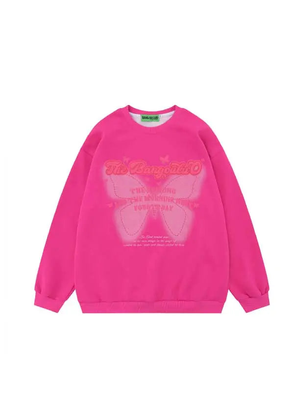 Girl's Butterfly Long Sleeve Sweatshirt - Emma Bridess