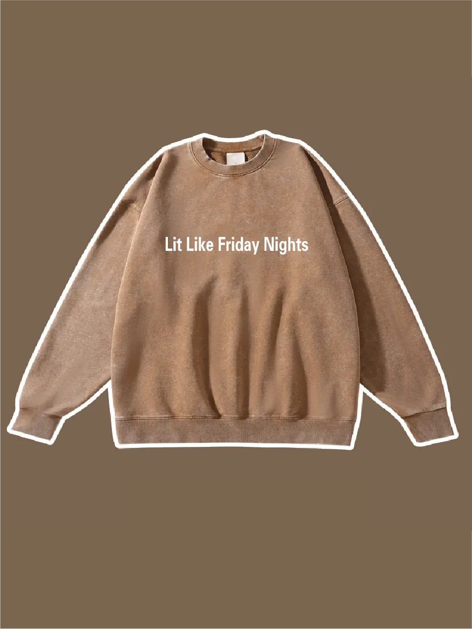 Lit Like Friday Nights Embroidered Sweatshirts - Emma Bridess