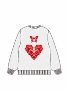 320g Rose Butterfly Printed Cotton Sweatshirt Emma Bridess