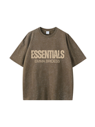 270g Essentials Skull Printed Wash Old Cotton T-shirt Emma Bridess