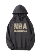 320g NBA Essential Golden Letter Printed Cotton Hoodie Emma Bridess