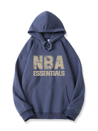 320g NBA Essential Golden Letter Printed Cotton Hoodie Emma Bridess