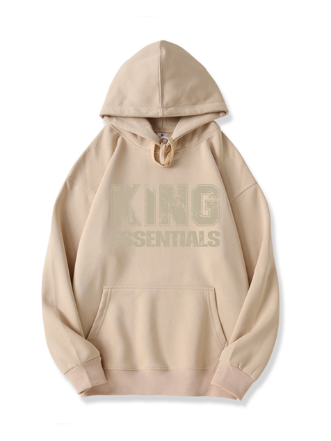 320g King Essential Golden Letter Printed Cotton Hoodie Emma Bridess