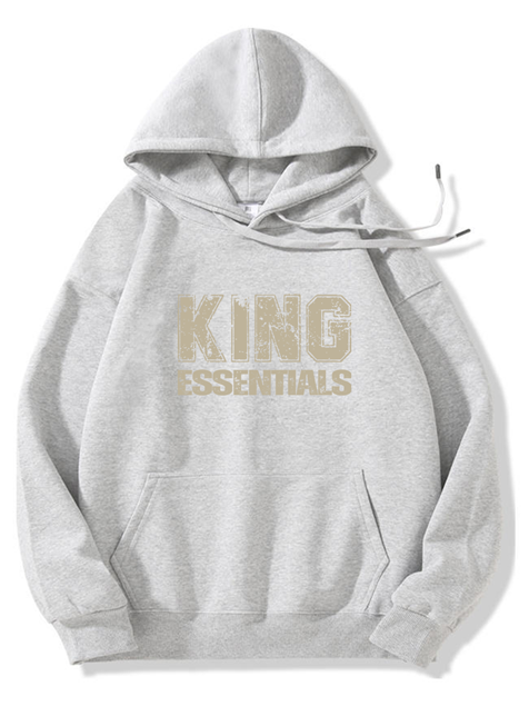 320g King Essential Golden Letter Printed Cotton Hoodie Emma Bridess