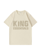 240g King Essential Letter Golden Printed Cotton T-shirt Emma Bridess