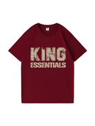 240g King Essential Letter Golden Printed Cotton T-shirt Emma Bridess