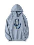 320g All-Seeing Eye Blue Cotton Hoodie Emma Bridess