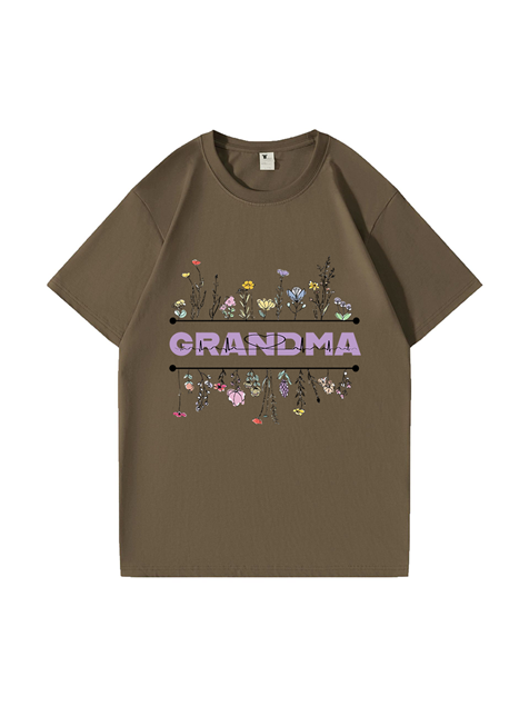 240g Floral Grandma Cotton T-shirt Emma Bridess