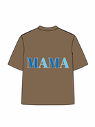 270g Blue Mama Printed Wash Old Cotton T-shirt Emma Bridess