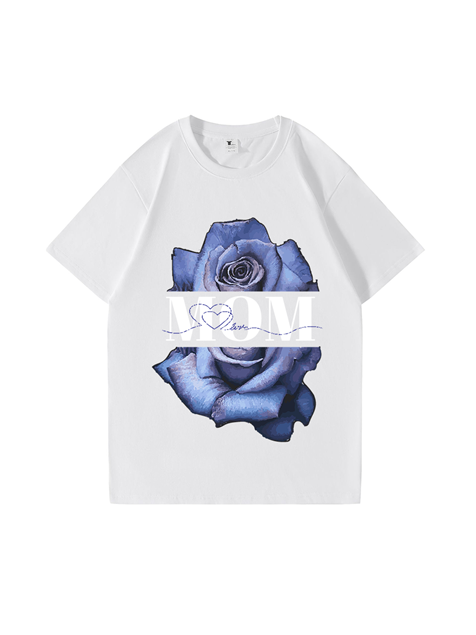 240g Rose Cotton T-shirt for Mom Emma Bridess