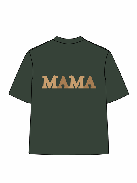 270g Sunflower Mama Letter Printed Wash Old Cotton T-shirt Emma Bridess