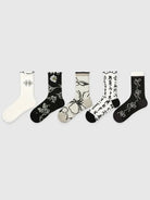 5 PCS Forest Mid-tube Socks