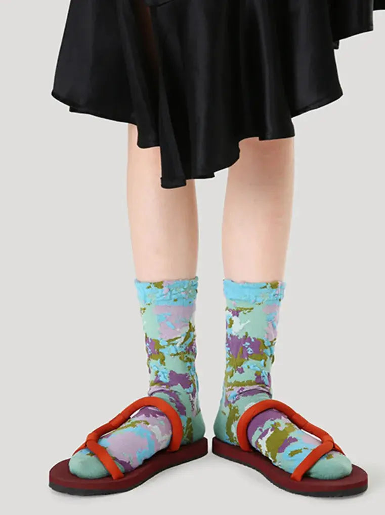 5 PCS Forest Mid-tube Socks