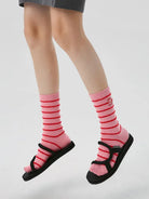 3 PCS Rainbow Mid-tube Socks