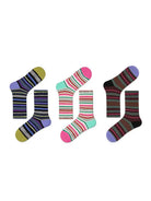 3 PCS Rainbow Mid-tube Socks