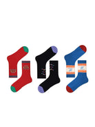 3 PCS Happy Planet Mid-tube Socks