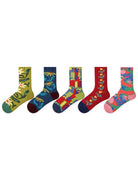 5 PCS Cool Girl Mid-tube Socks