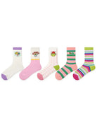 5 PCS Cool Girl Mid-tube Socks