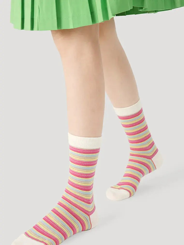 5 PCS Geometry Midtube Socks