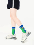 3PCS Color Matching Striped Mid-tube Socks