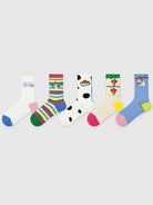 5 PCS Colorful Cartoon Socks