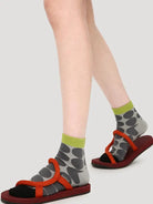 5PCS Colored Dotted Athletic Ankle Socks