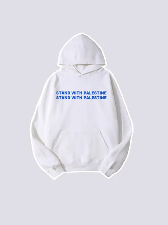 460g Stand with Palestine Cotton Hoodie Emma Bridess