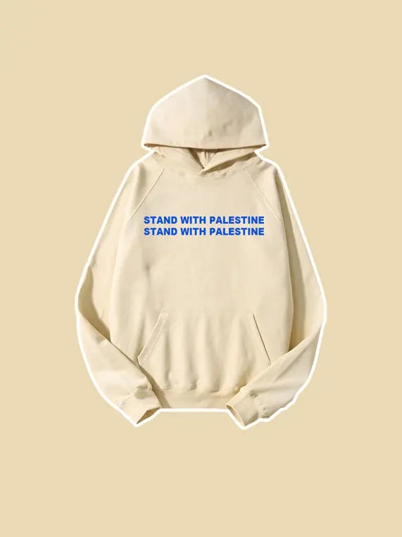 460g Stand with Palestine Cotton Hoodie Emma Bridess